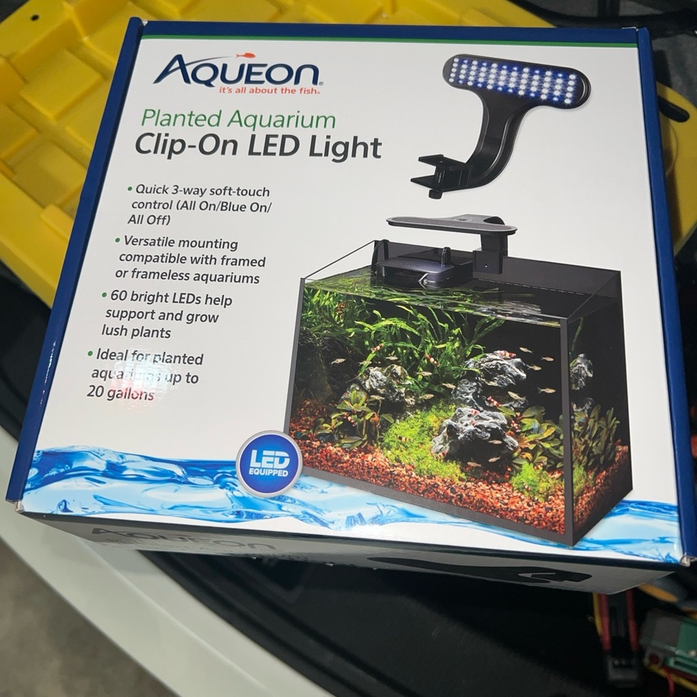 Aqueon aquarium clip on led